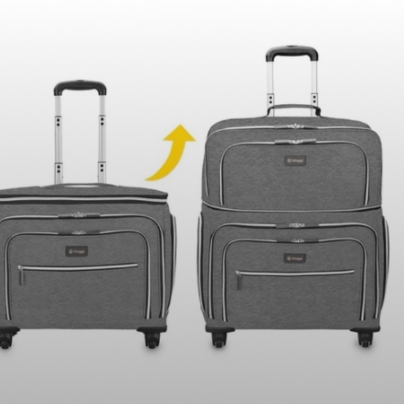 Biaggi Lift Off Expandable Carry on to Check in Bag - New - Picture 6 of 8